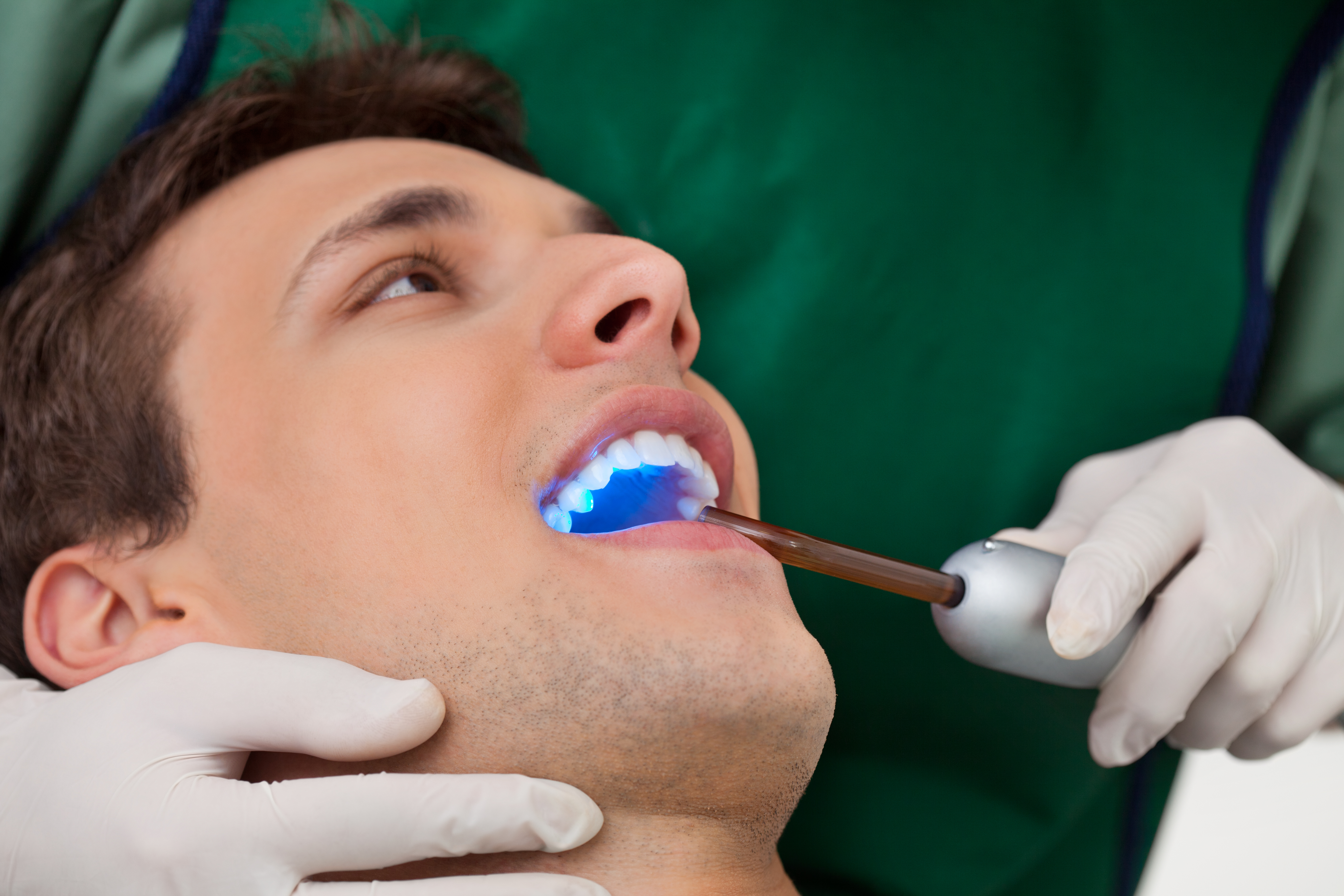 patient receiving dental bonding