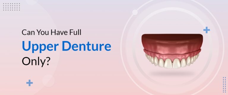 Do you have missing teeth only on your upper jaw? Read on to find out if it is possible to get a full upper denture without a lower one.
