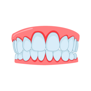 Stylized illustration of a full set of teeth representing LA Dental’s focus on healthy smiles in Los Angeles.